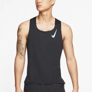Nike Men’s Dri-Fit ADV Aeroswift Black Running Singlet Sz L - LIKE NEW!